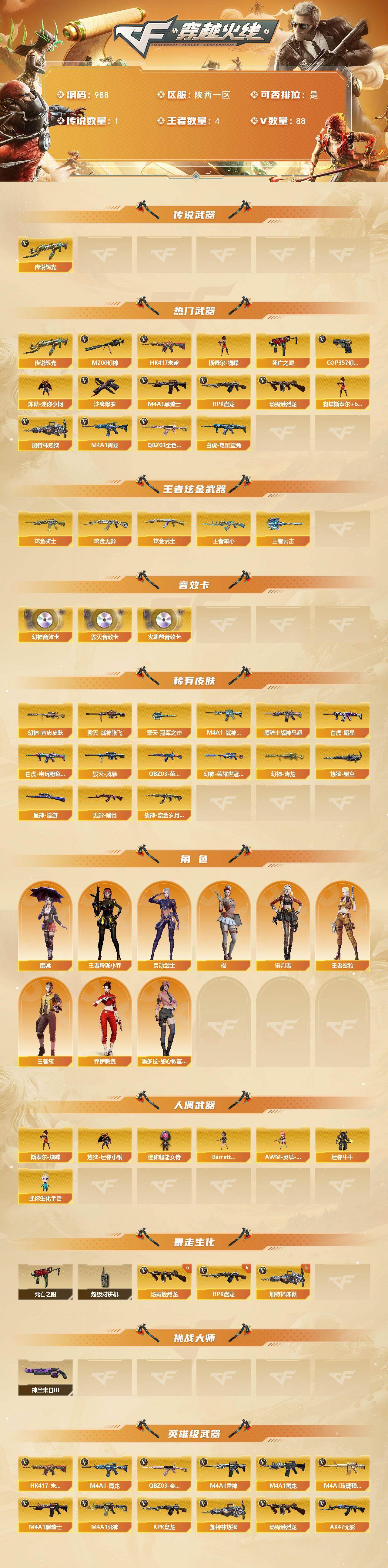 CFCMW421891穿越火线账号详情图2