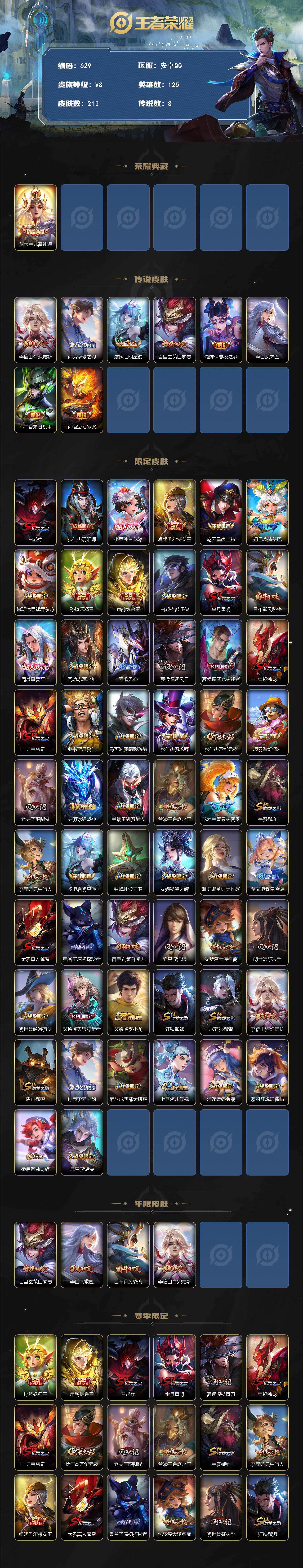 WZCMW495549王者荣耀账号详情图2