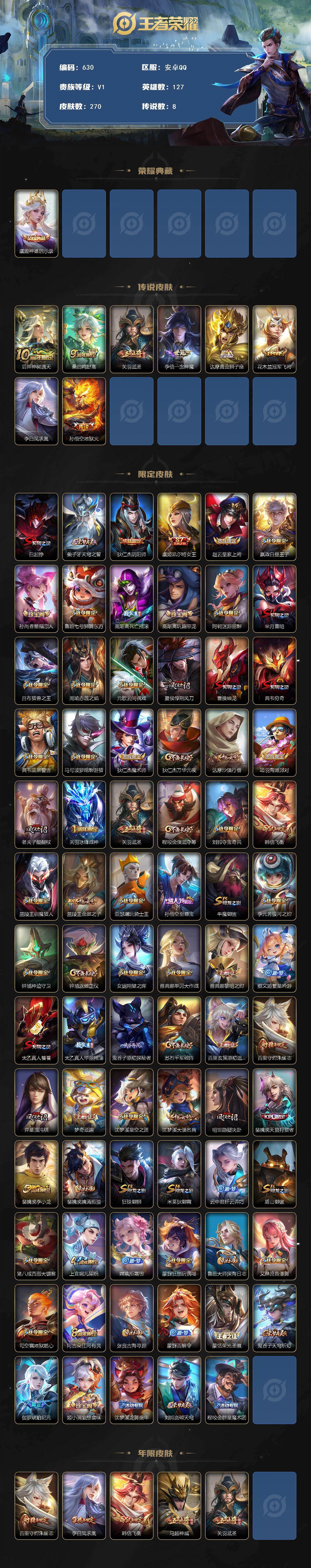 WZCMW495627王者荣耀账号详情图2