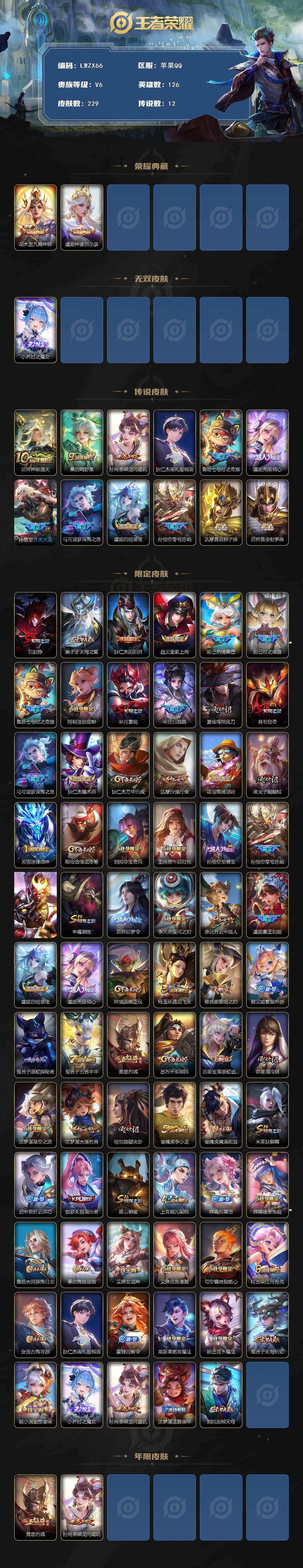 WZCMW430357王者荣耀账号详情图2