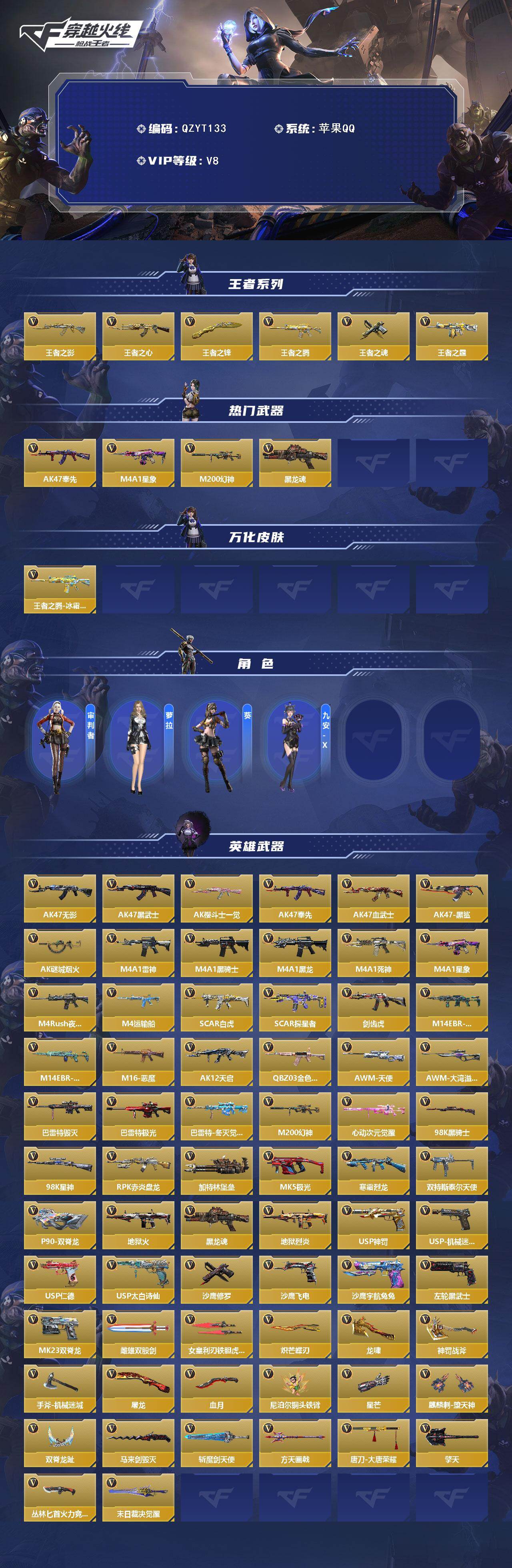 CFMQM42110枪战王者账号详情图3