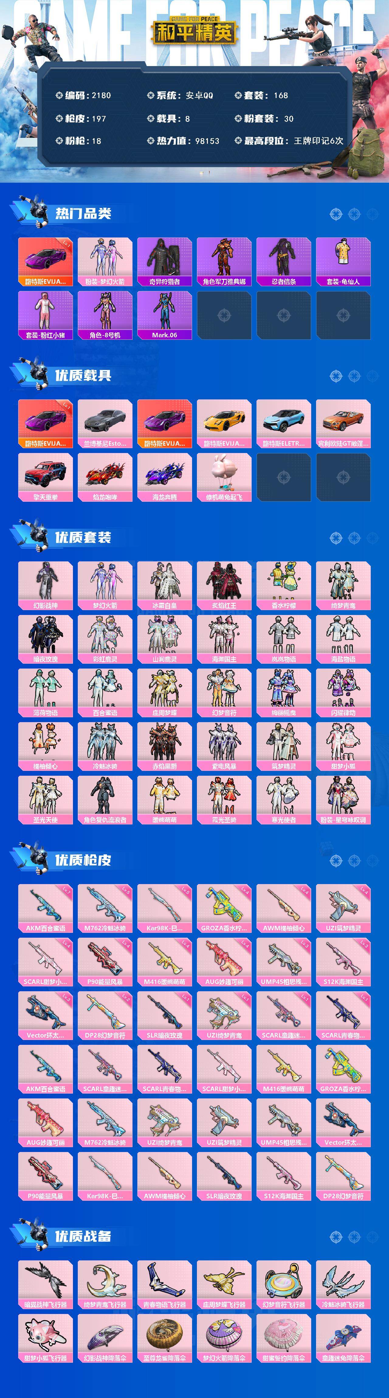 HPCMW417202和平精英账号详情图2