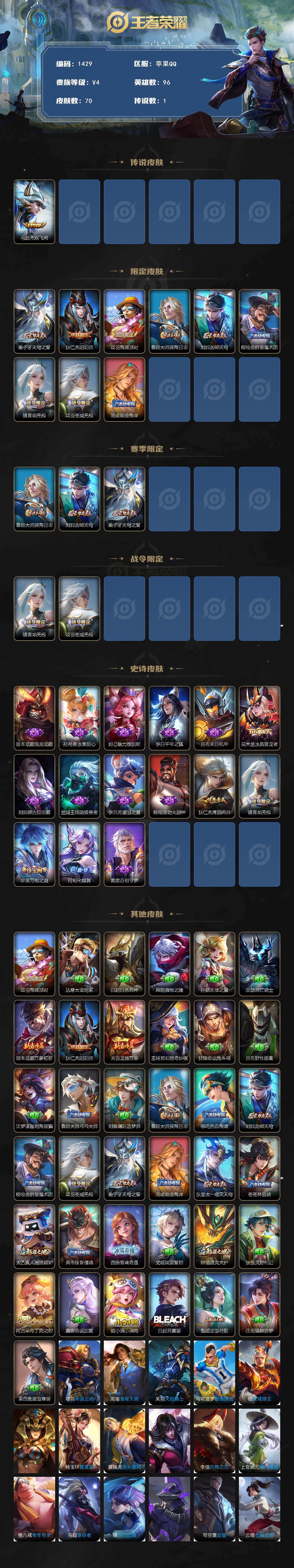 WZCMW430369王者荣耀账号详情图2