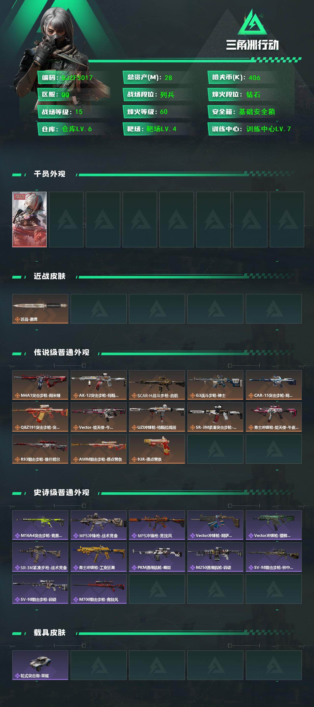 SJZEY45905三角洲行动账号详情图2