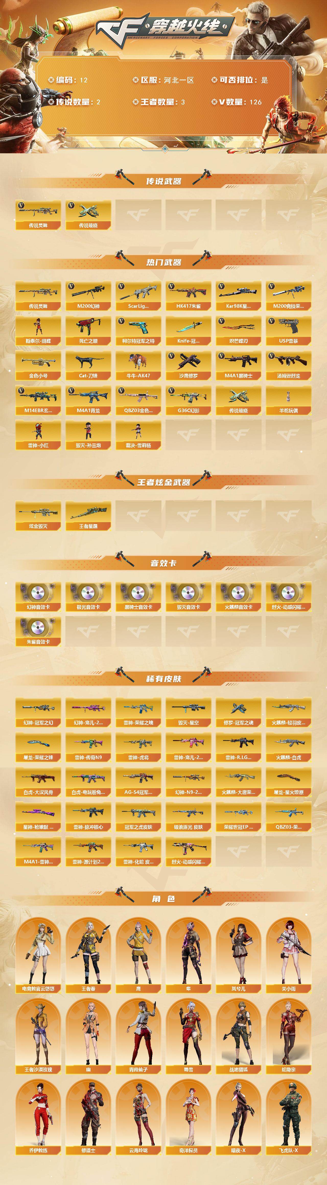 CFQYYX45926穿越火线账号详情图2