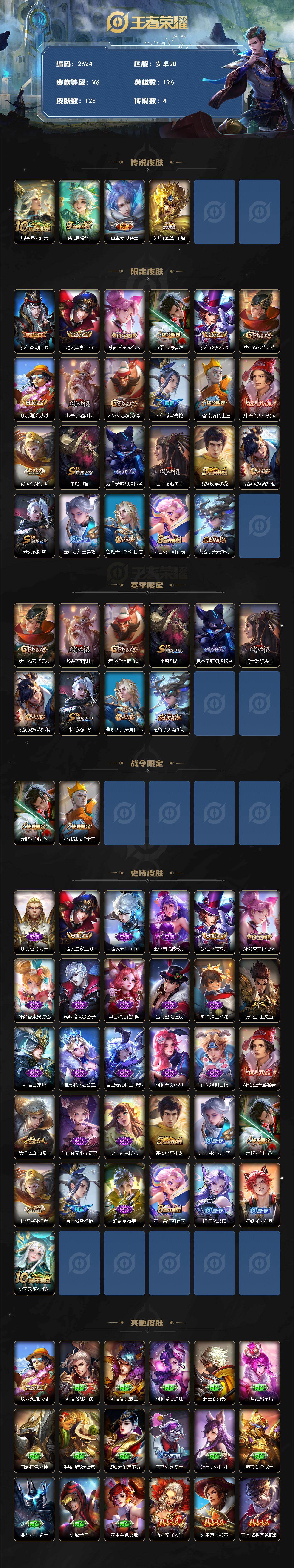 WZCMW430916王者荣耀账号详情图2