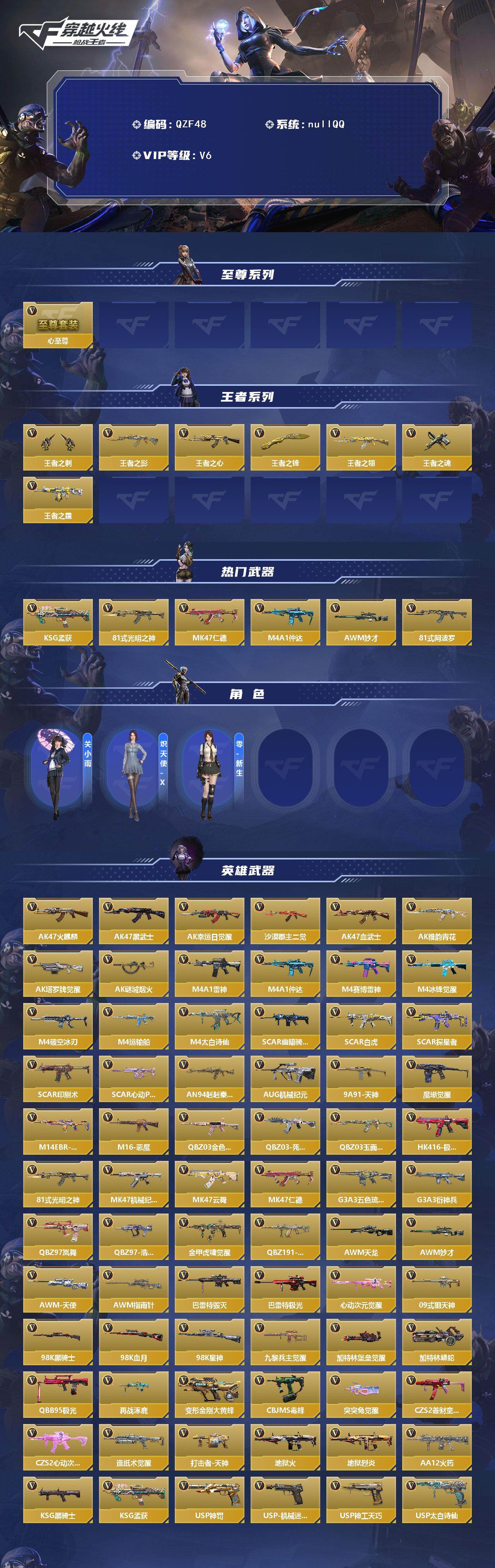 CFMEY41948枪战王者账号详情图2