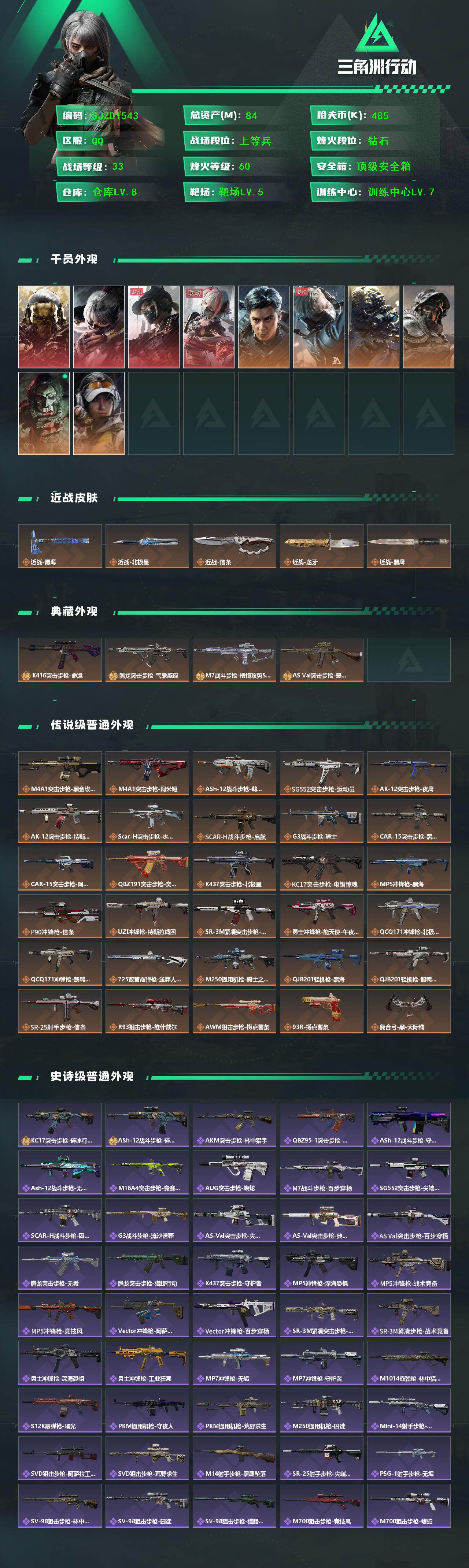 SJZEY45755三角洲行动账号详情图2 SJZEY45755三角洲行动账号详情图2