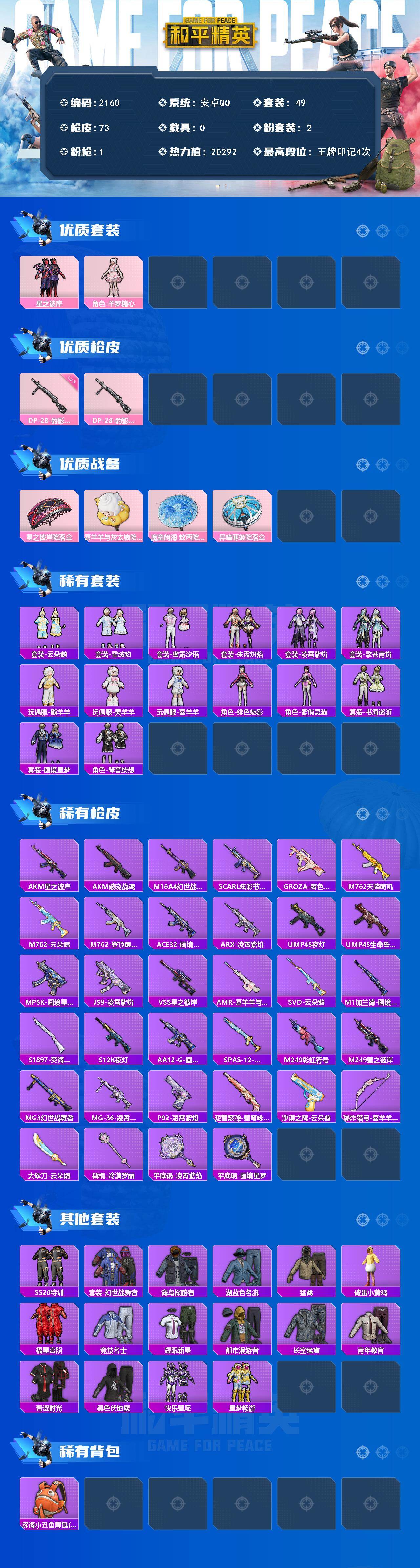 HPCMW417173和平精英账号详情图2 HPCMW417173和平精英账号详情图2