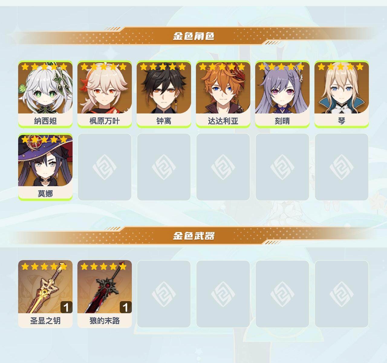 YSEY40432原神账号详情图2