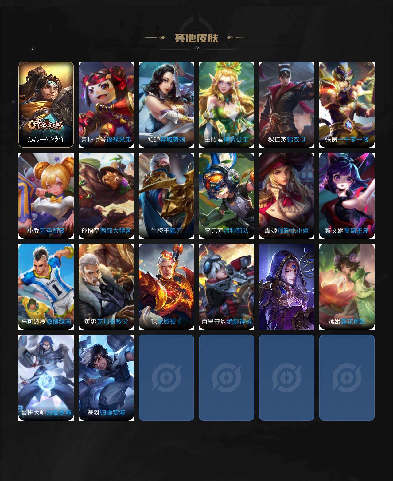 WZXS481620王者荣耀账号详情图3