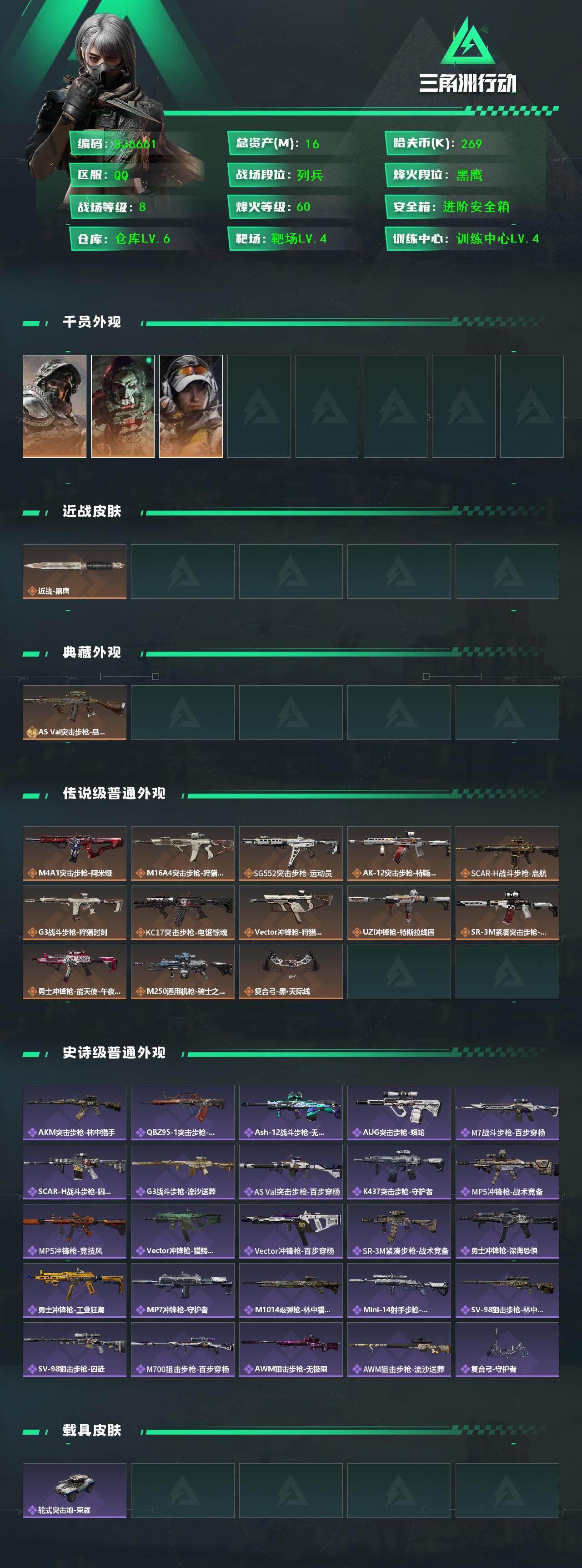 SJZQM45976三角洲行动账号详情图3 SJZQM45976三角洲行动账号详情图3