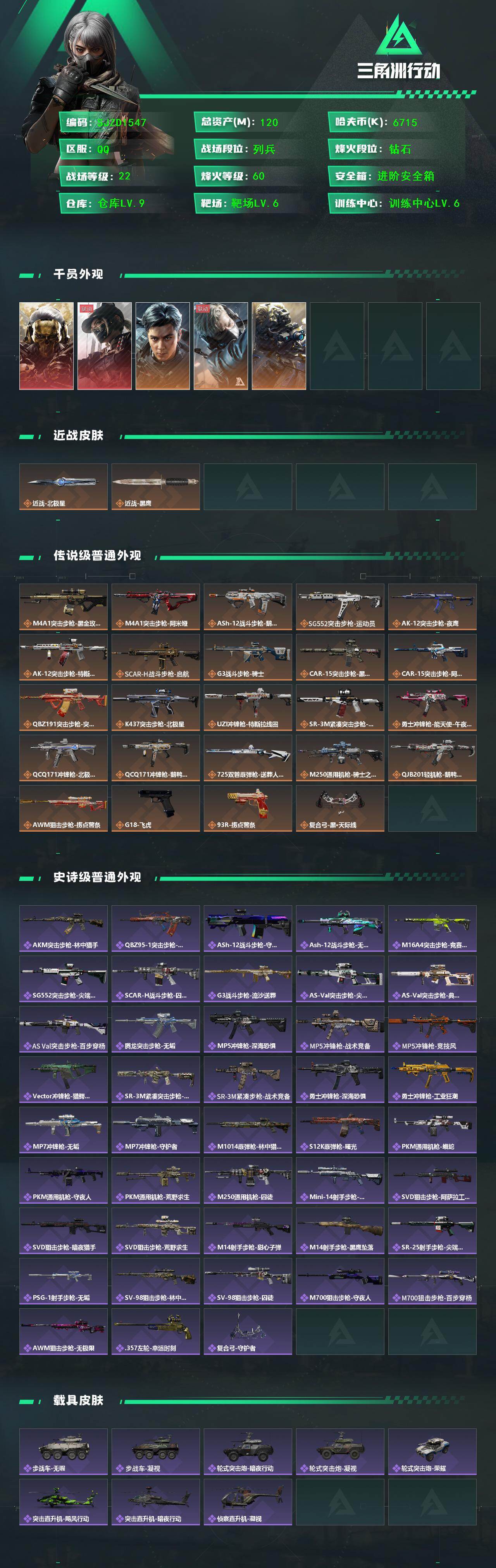 SJZQM46042三角洲行动账号详情图3