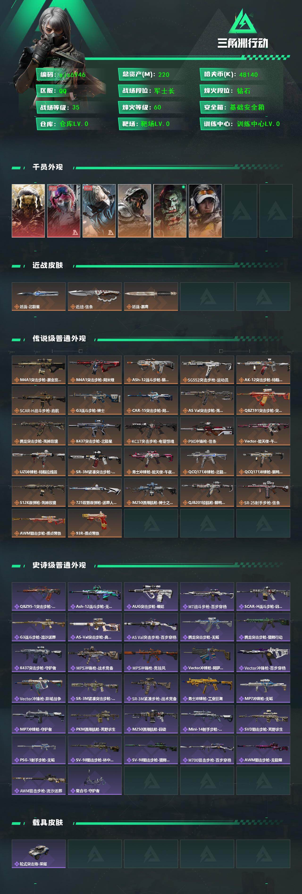 SJZCMW47046三角洲行动账号详情图2