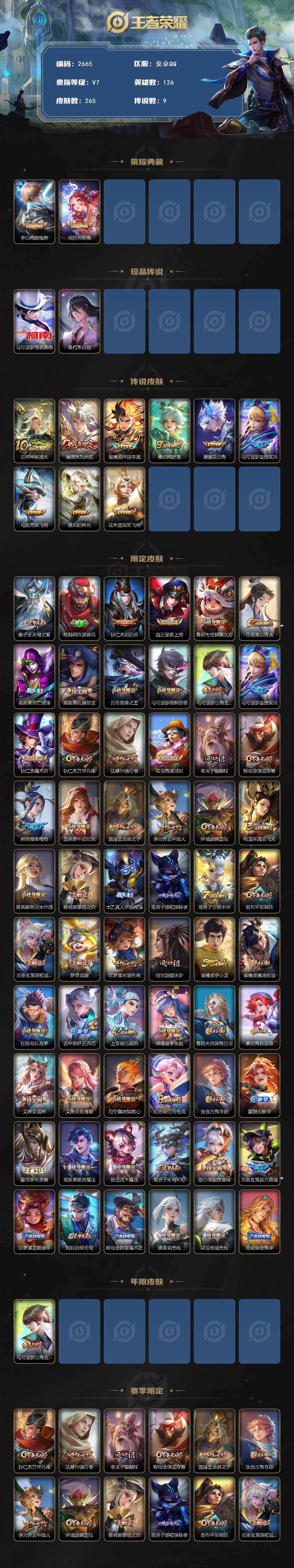 WZCMW430864王者荣耀账号详情图2