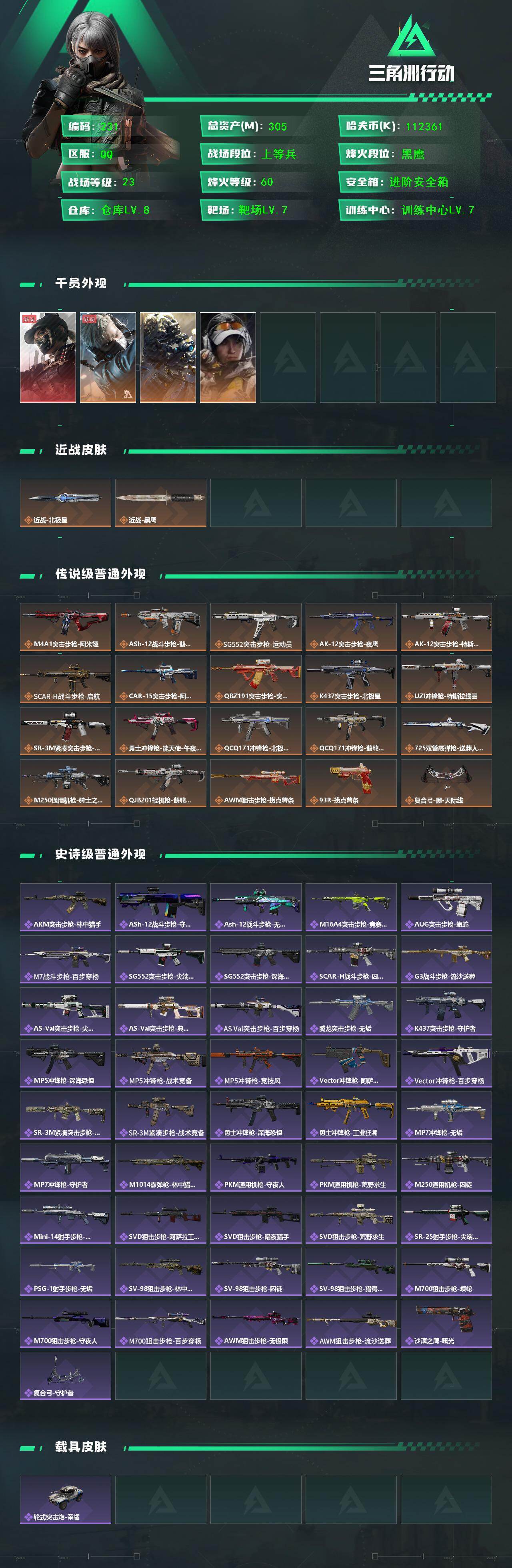 SJZCMW426002三角洲行动账号详情图2