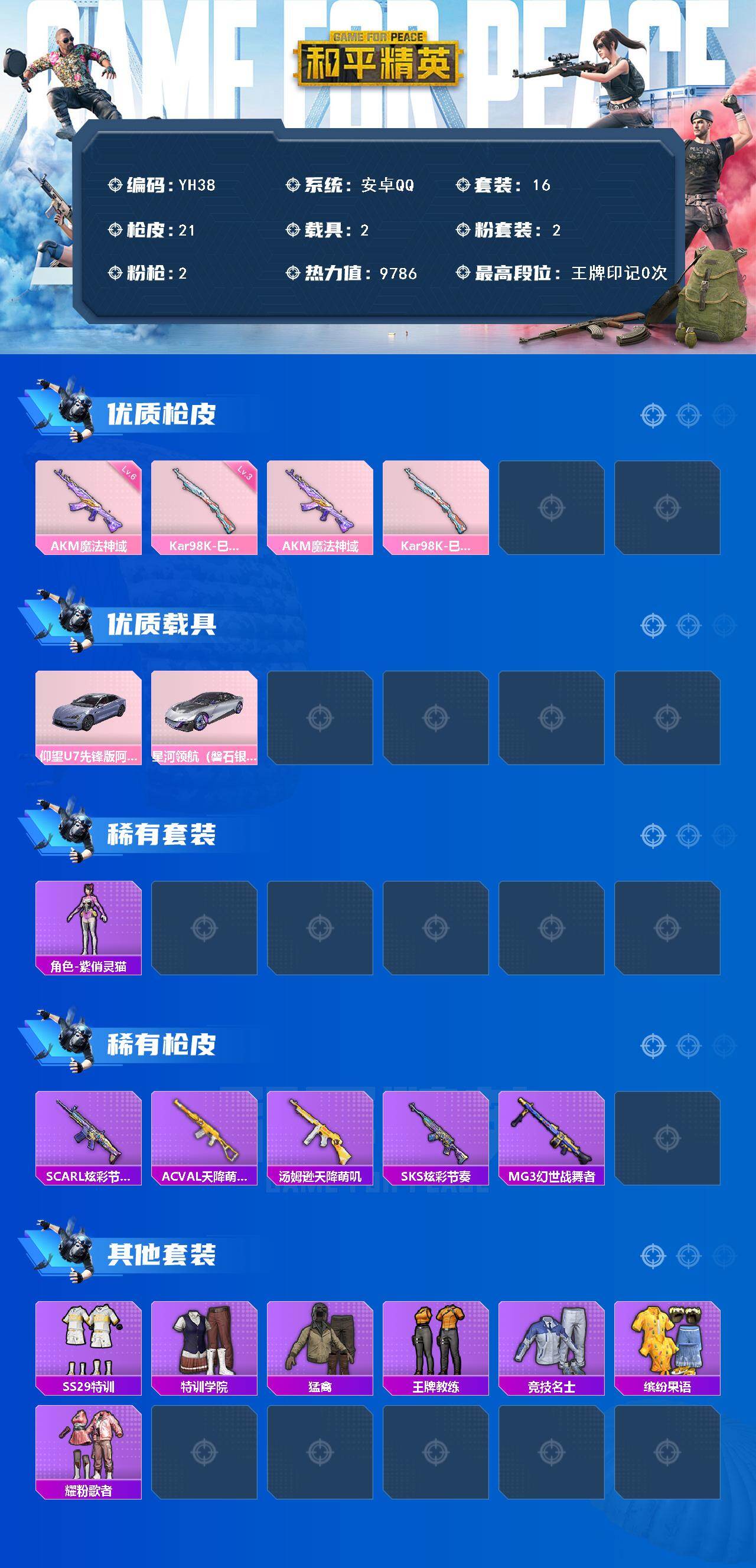 HPCMW450262和平精英账号详情图2