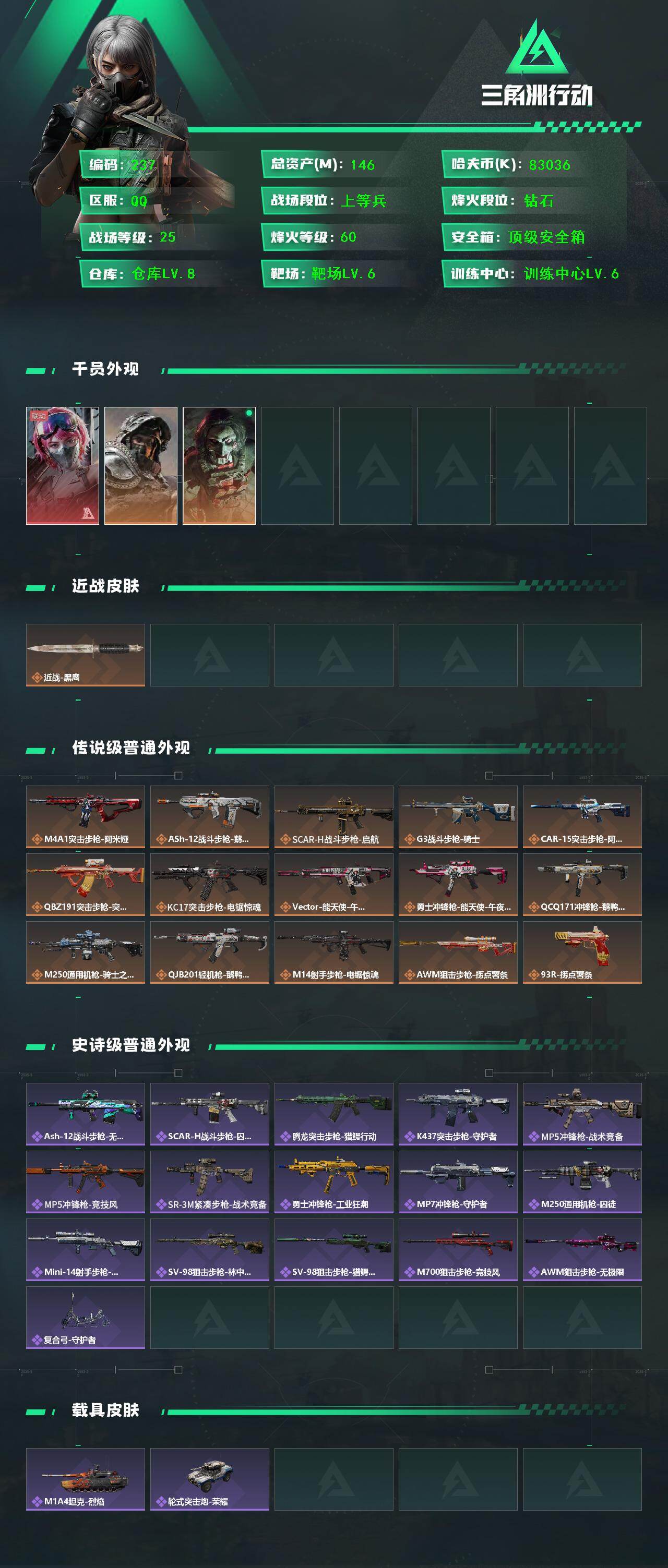 SJZCMW425926三角洲行动账号详情图2