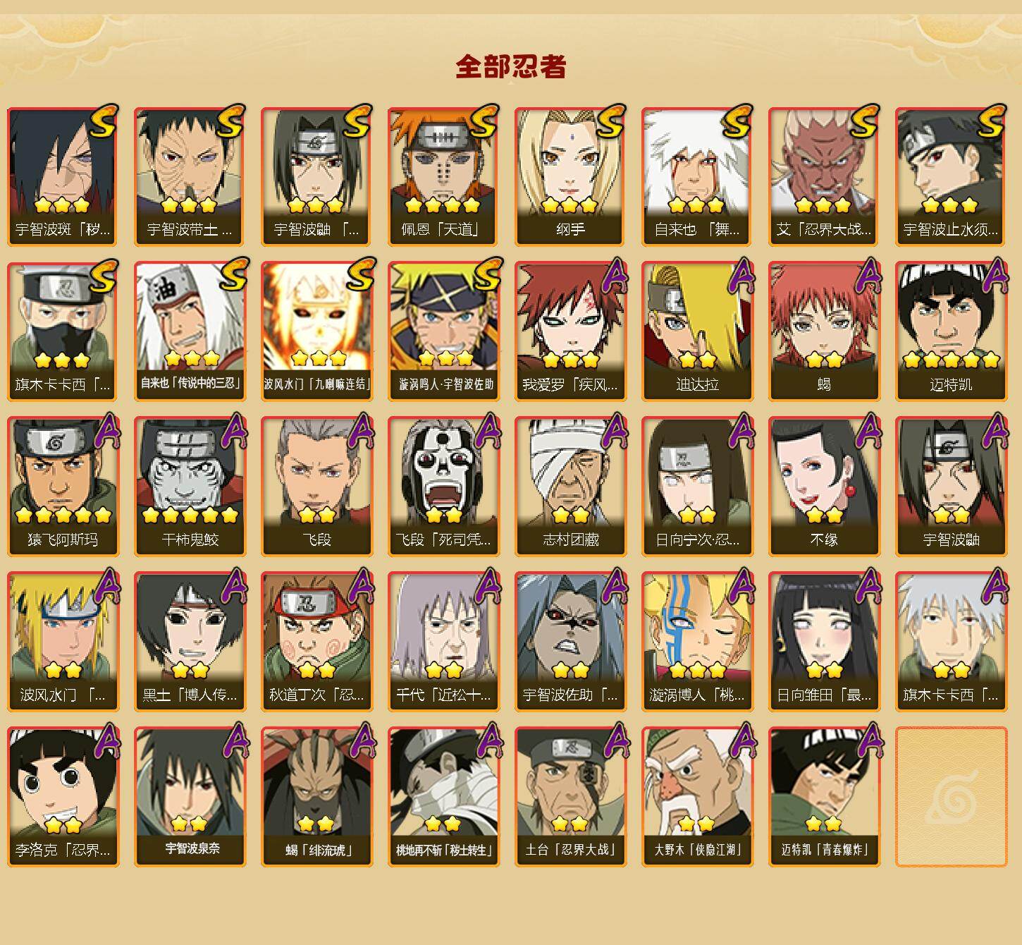 HYEY41731火影忍者账号详情图2 HYEY41731火影忍者账号详情图2