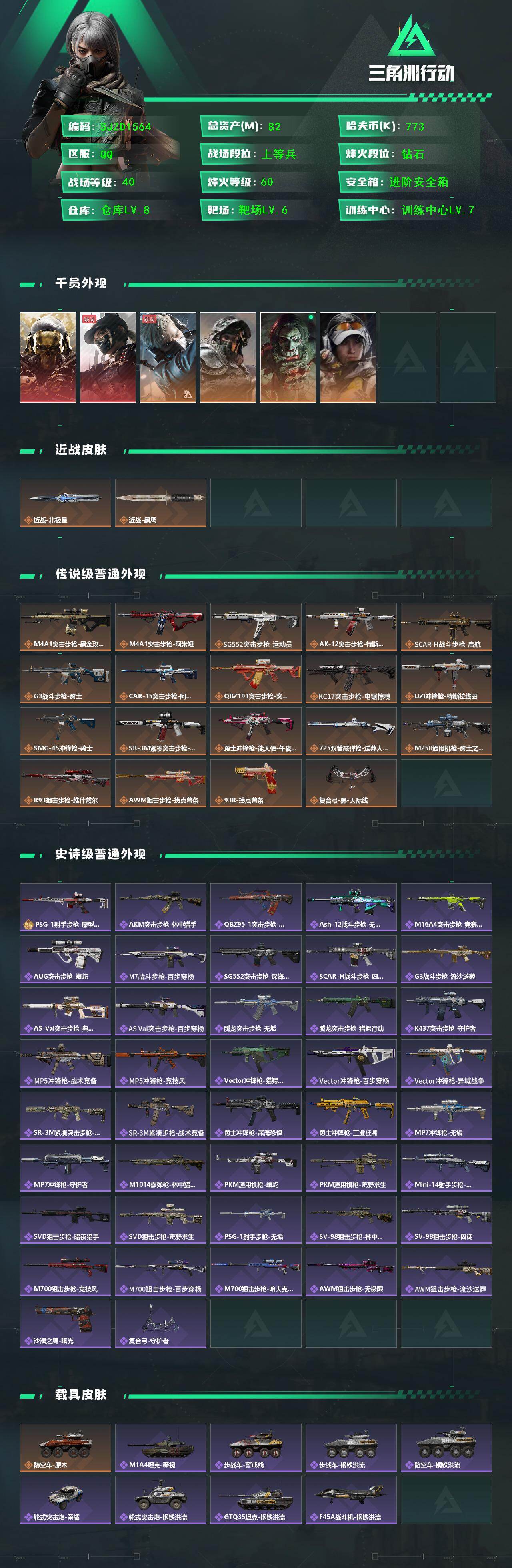 SJZEY46177三角洲行动账号详情图2