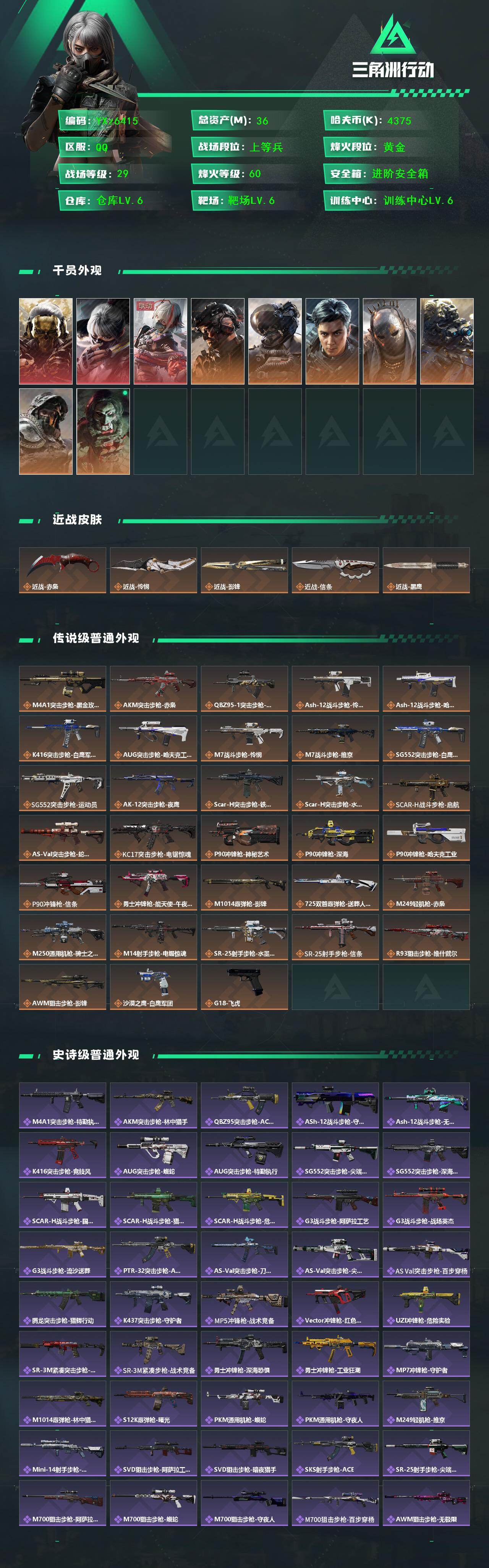 SJZCMW430986三角洲行动账号详情图2