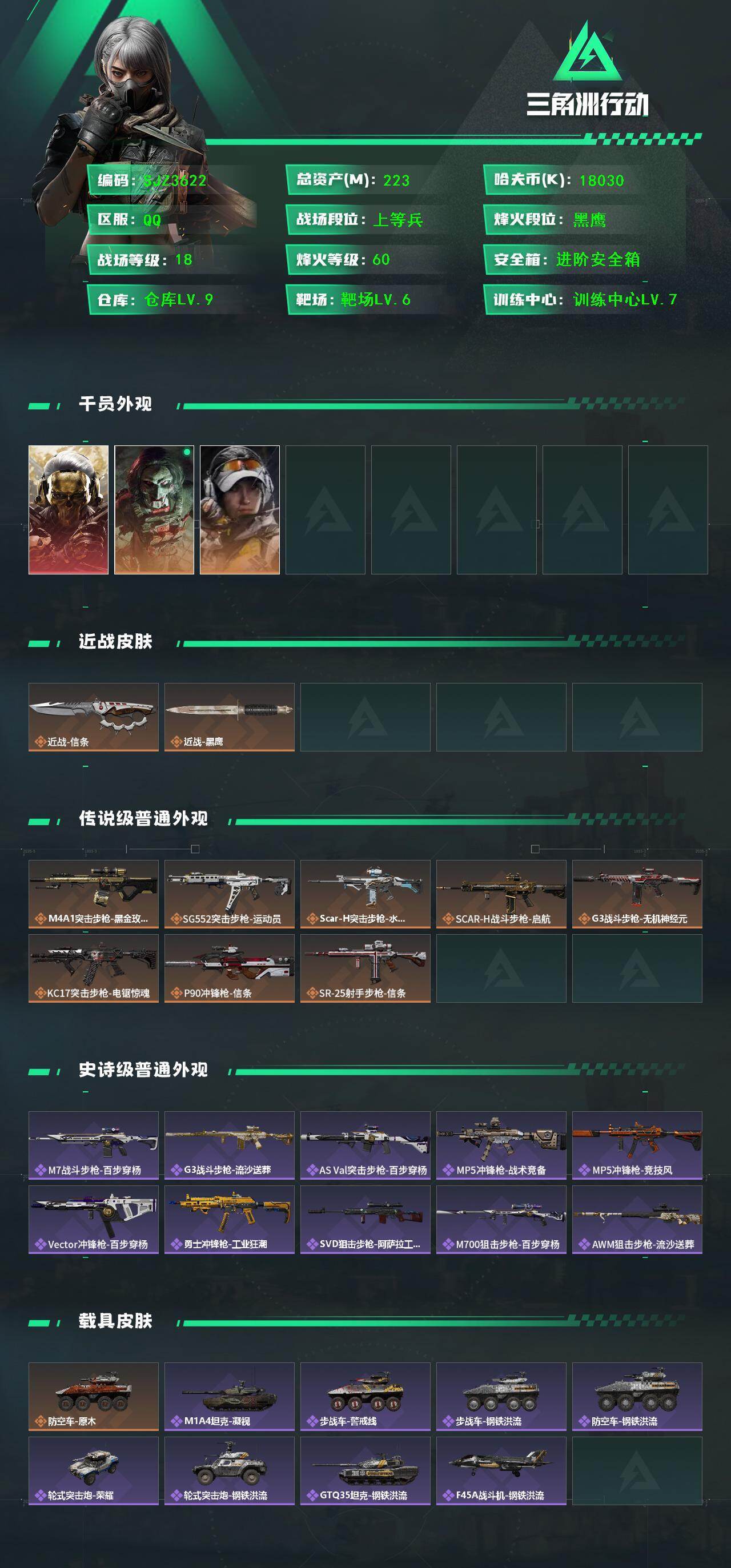 SJZEY46354三角洲行动账号详情图2