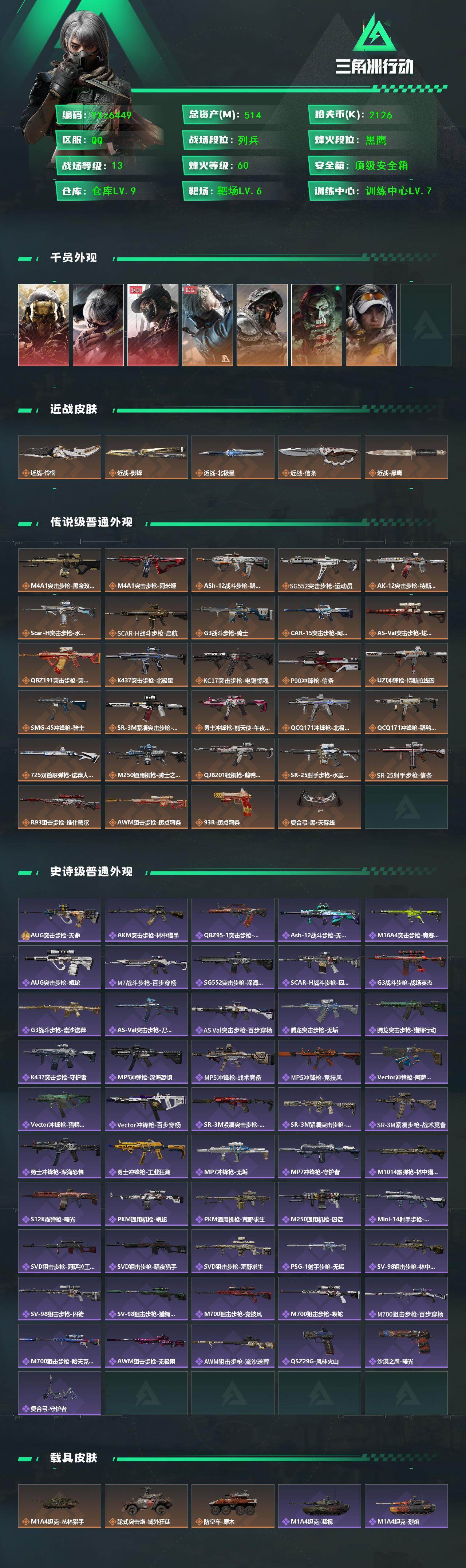 SJZCMW431015三角洲行动账号详情图2