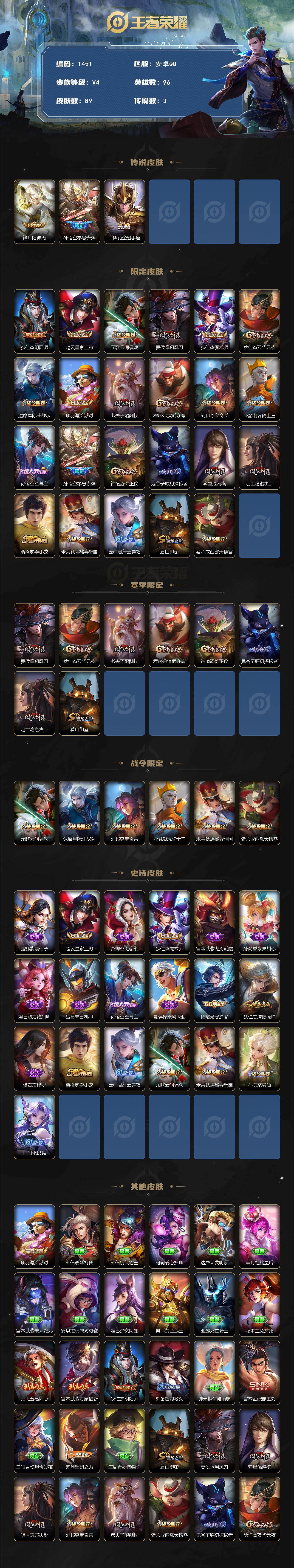 WZCMW434962王者荣耀账号详情图2