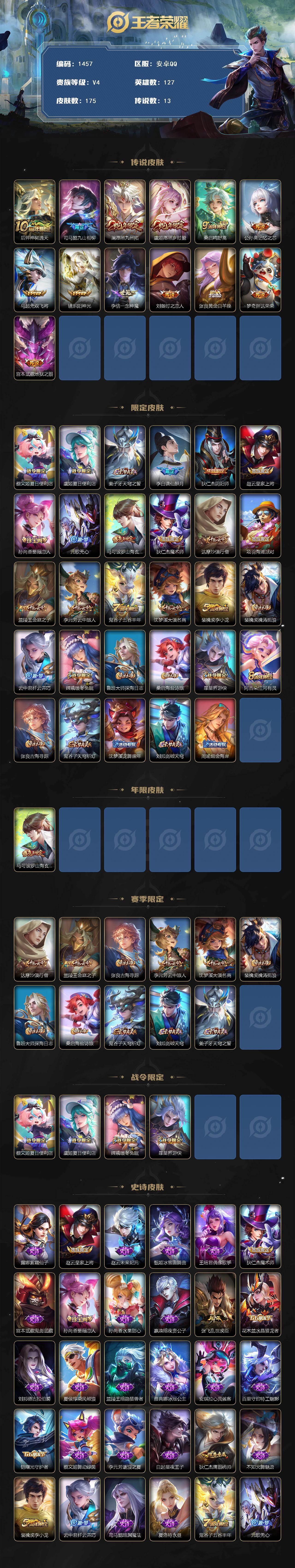 WZCMW434976王者荣耀账号详情图2