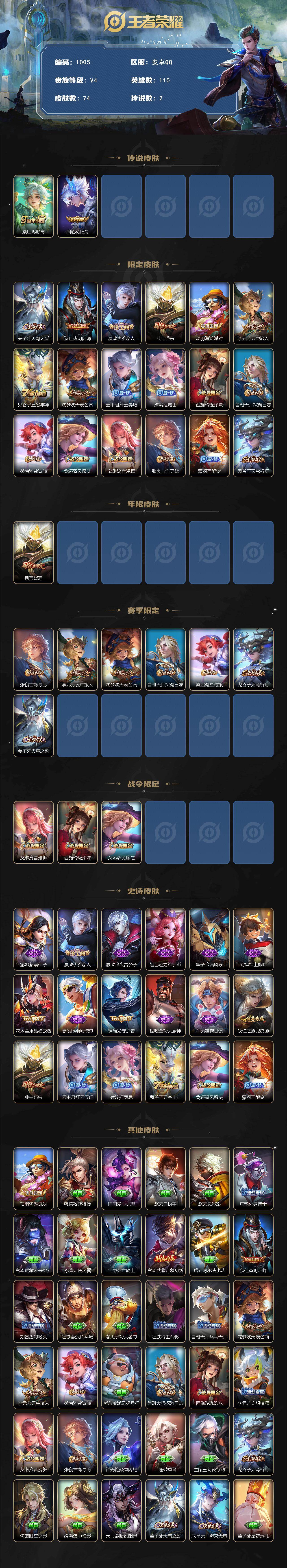 WZKG448862王者荣耀账号详情图2