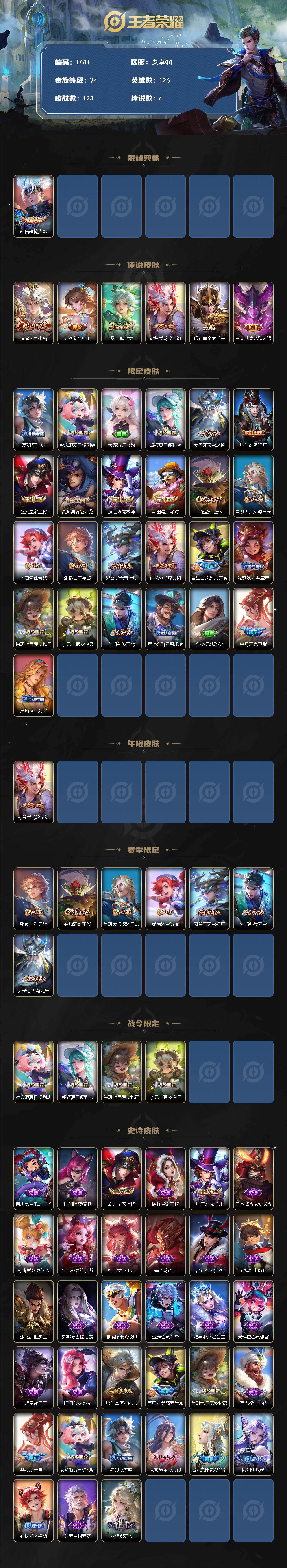 WZCMW435127王者荣耀账号详情图2