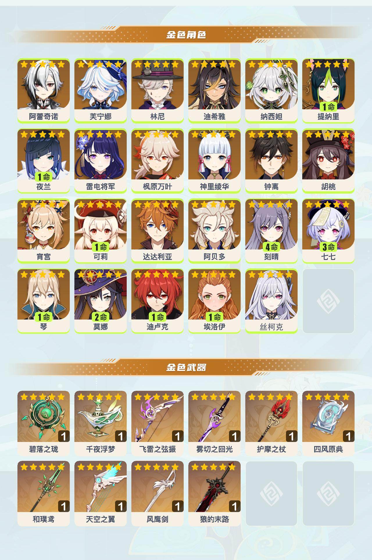 YSEY40483原神账号详情图3