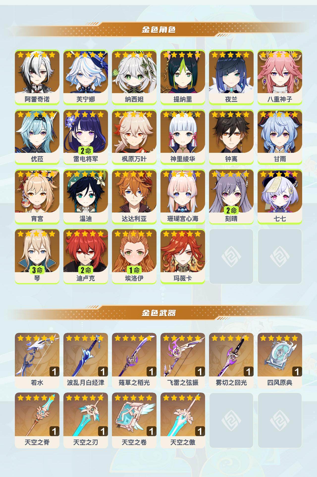 YSEY40542原神账号详情图4