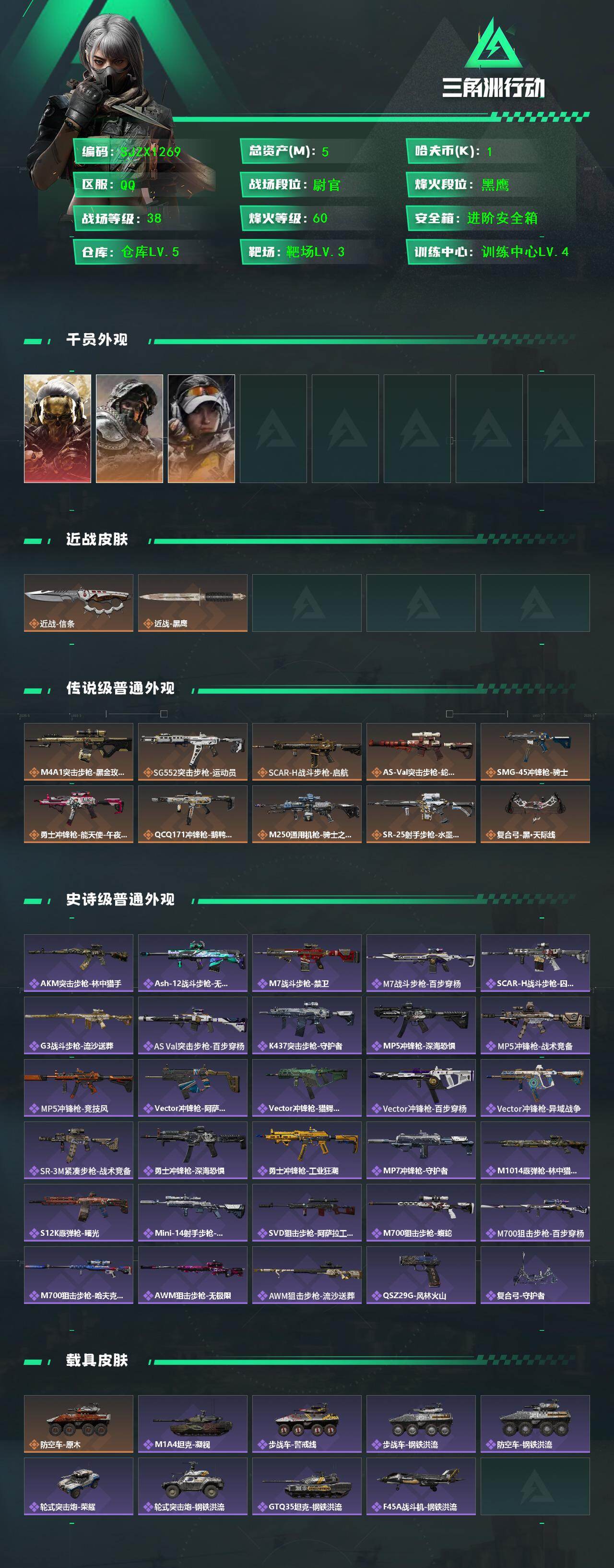 SJZQM49252三角洲行动账号详情图3 SJZQM49252三角洲行动账号详情图3