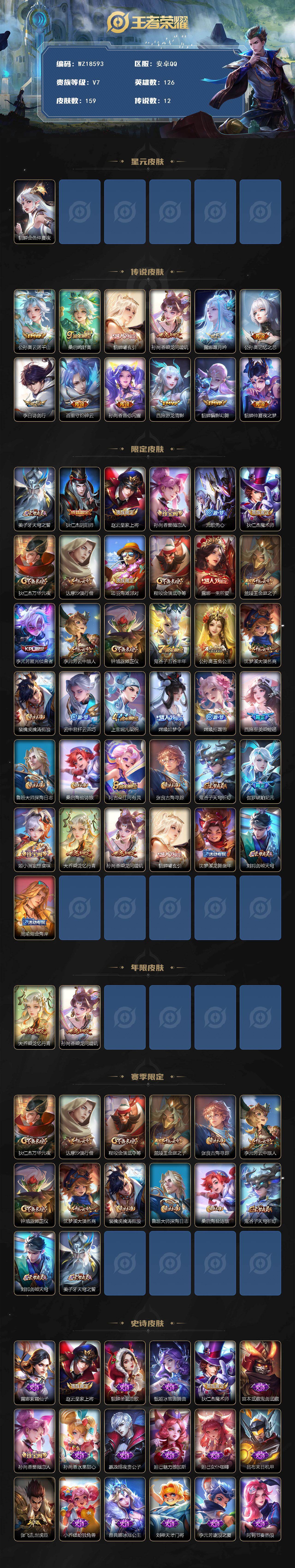 WZ03433828王者荣耀账号详情图2