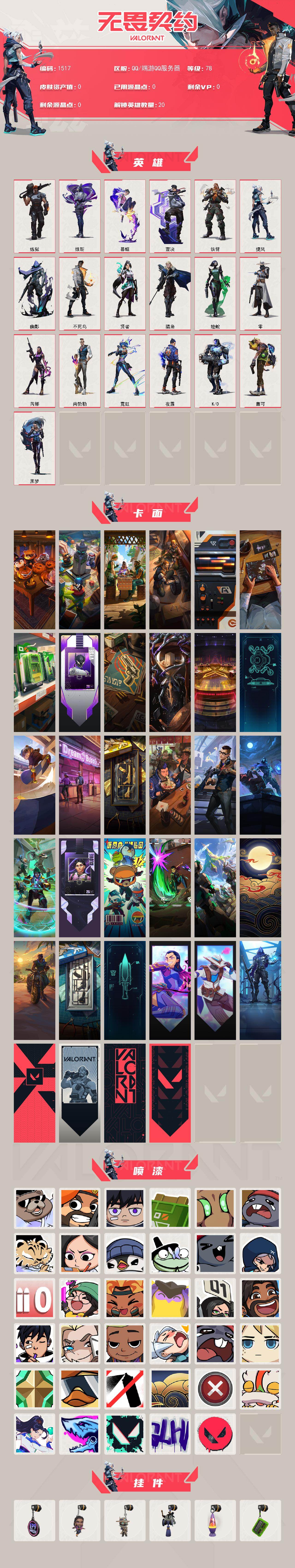 WWQXL42625无畏契约账号详情图2 WWQXL42625无畏契约账号详情图2