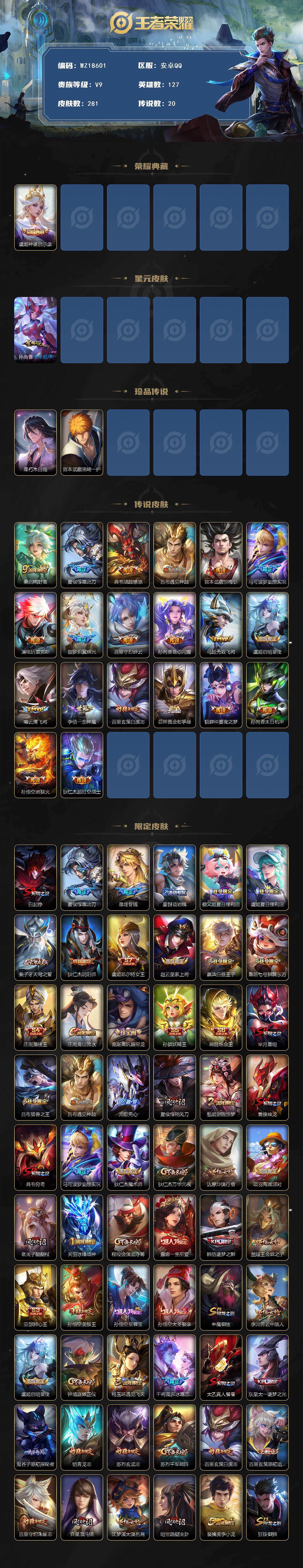 WZ03433766王者荣耀账号详情图2