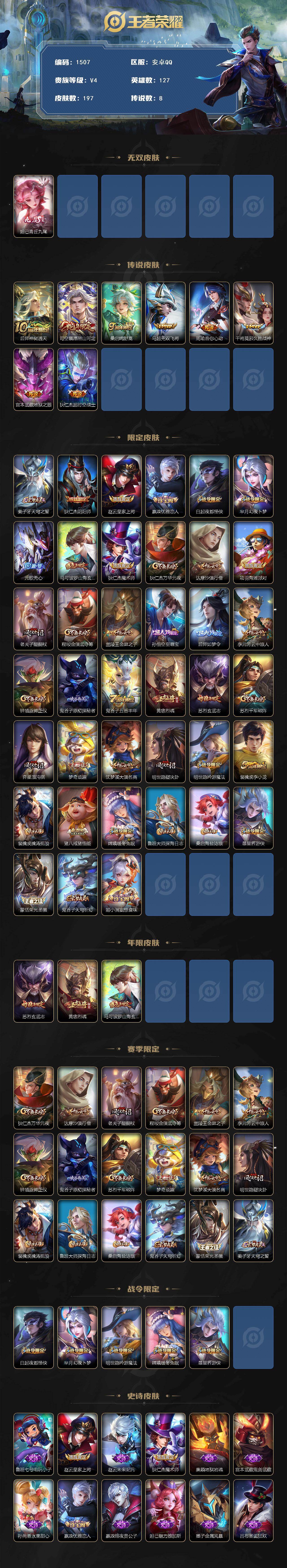 WZCMW439975王者荣耀账号详情图2