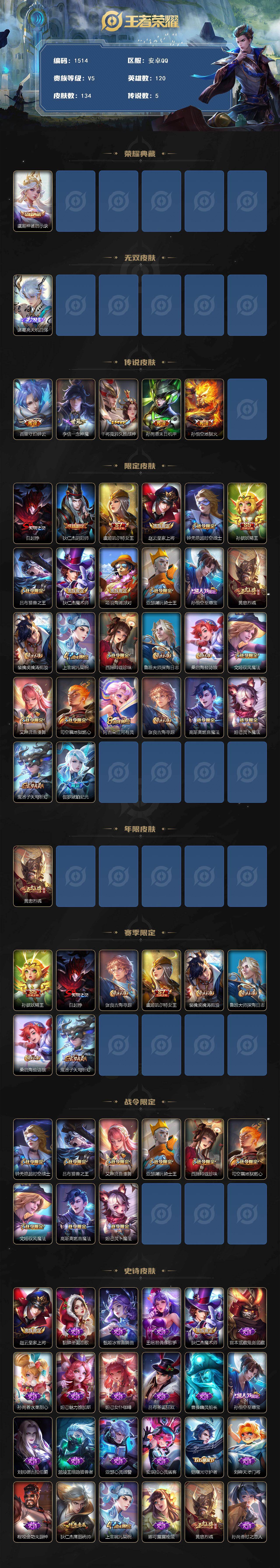 WZCMW439987王者荣耀账号详情图2