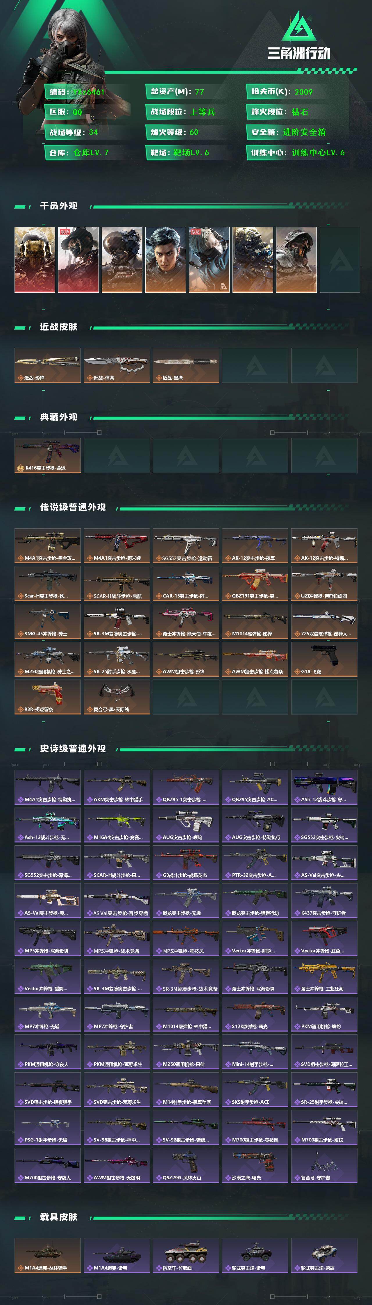 SJZCMW431011三角洲行动账号详情图2