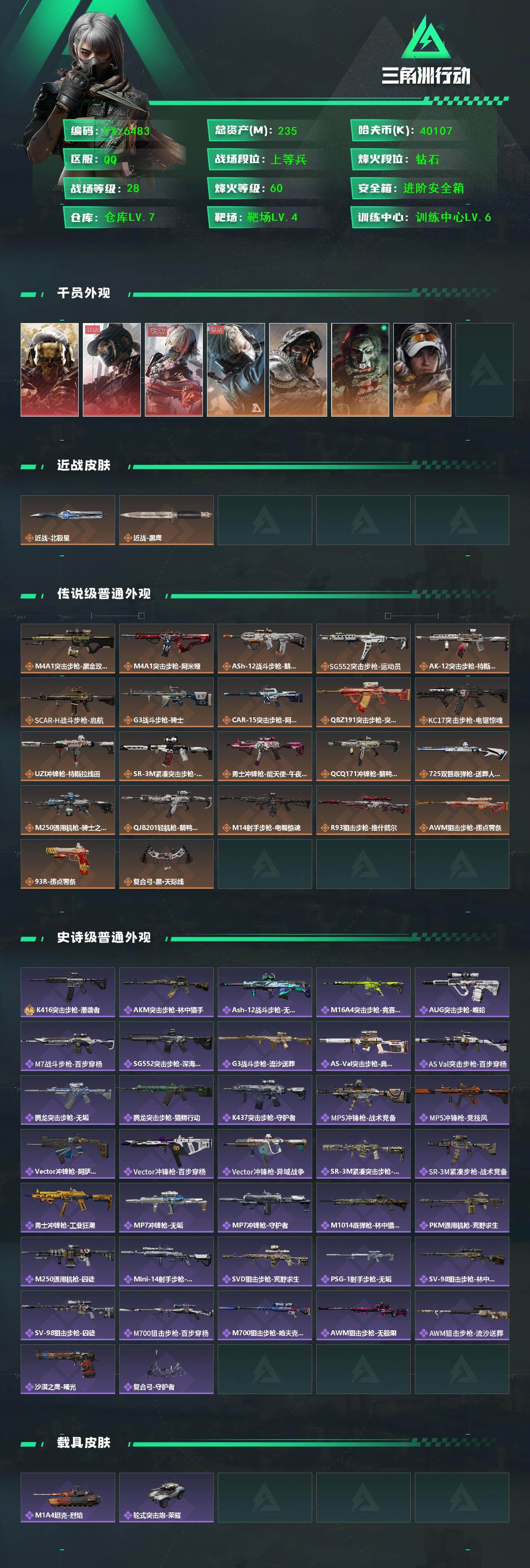 SJZCMW430524三角洲行动账号详情图2