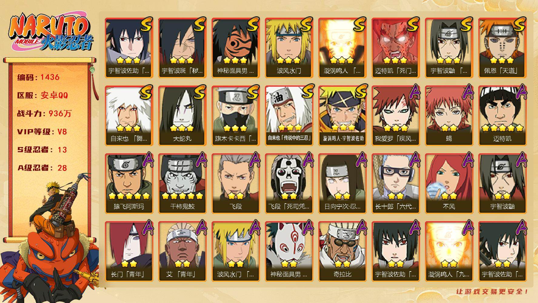 HYLFY410993火影忍者账号详情图2