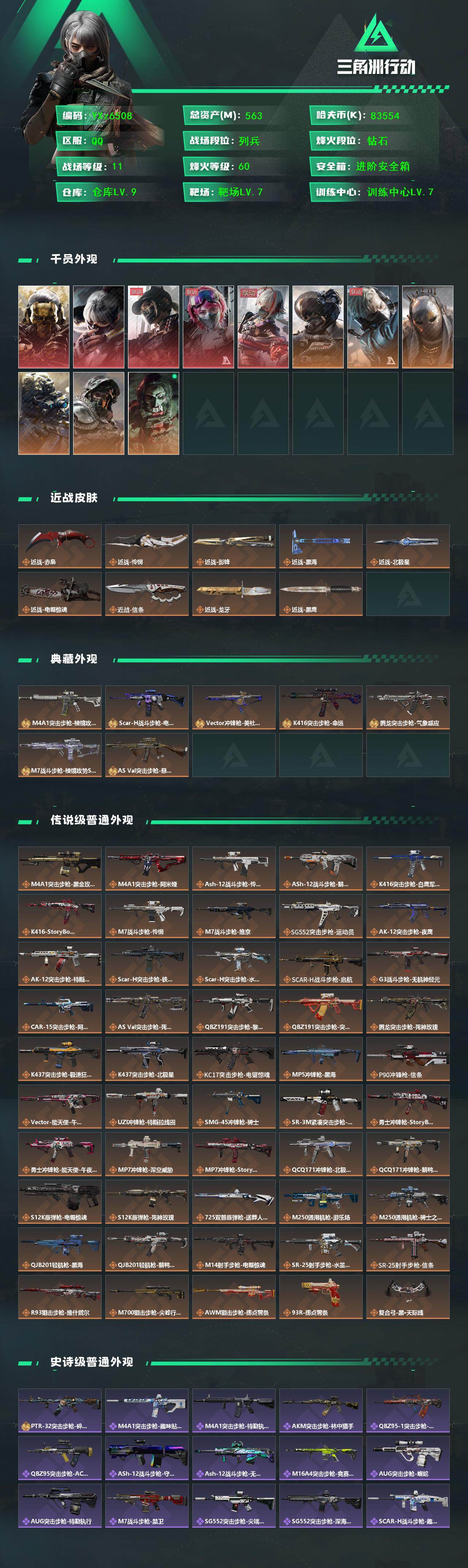 SJZCMW438790三角洲行动账号详情图2