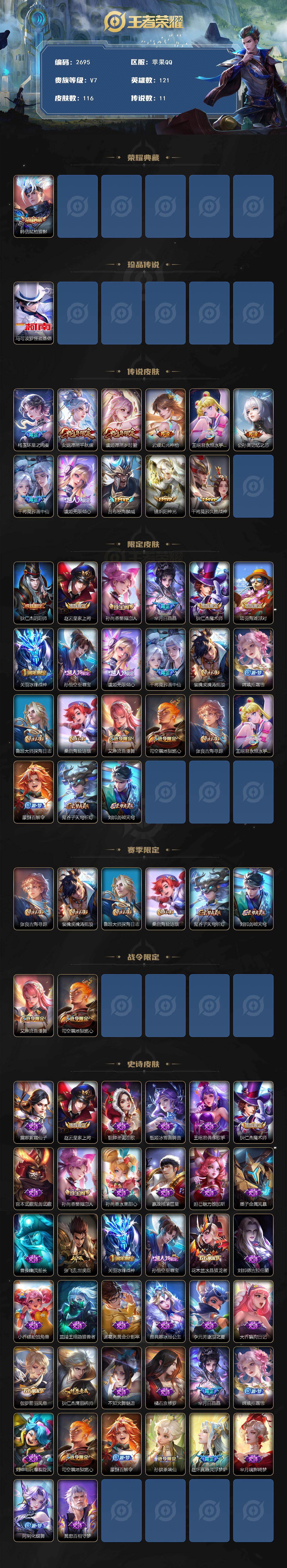 WZCMW436900王者荣耀账号详情图2