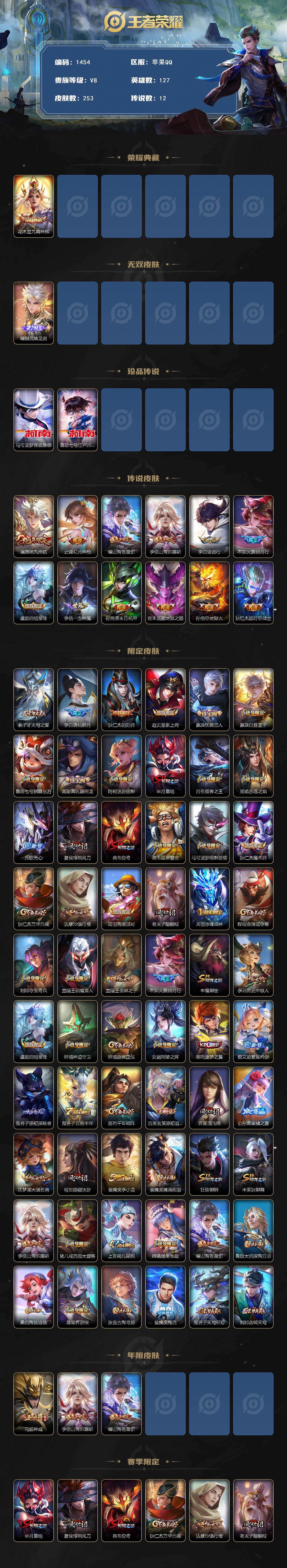 WZCMW434973王者荣耀账号详情图2 WZCMW434973王者荣耀账号详情图2