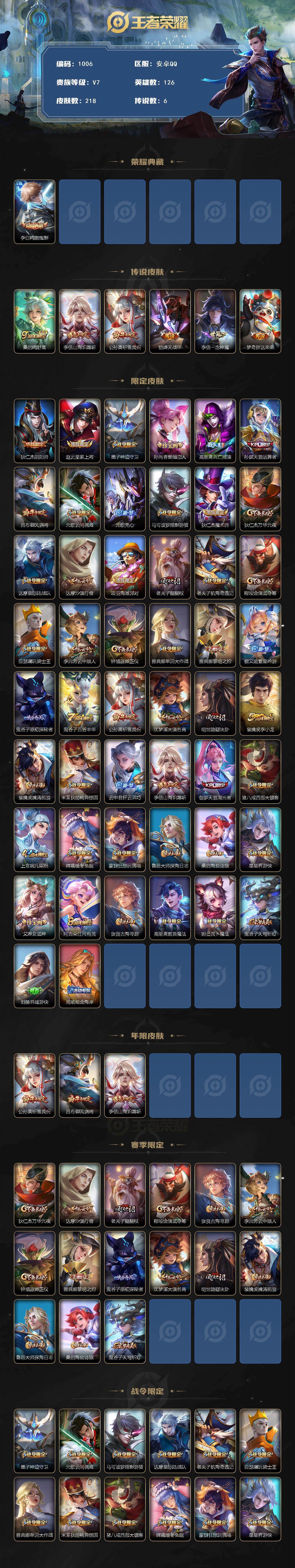 WZKG4103311王者荣耀账号详情图2 WZKG4103311王者荣耀账号详情图2