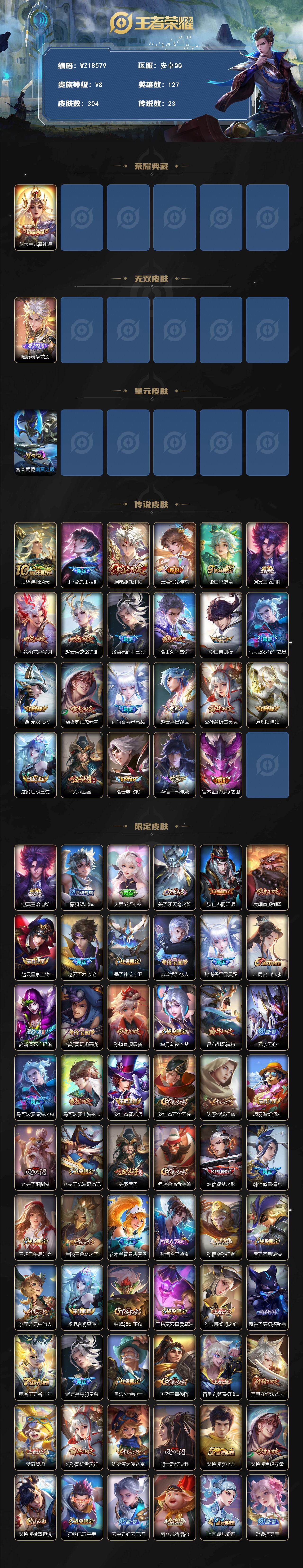 WZ03433751王者荣耀账号详情图2