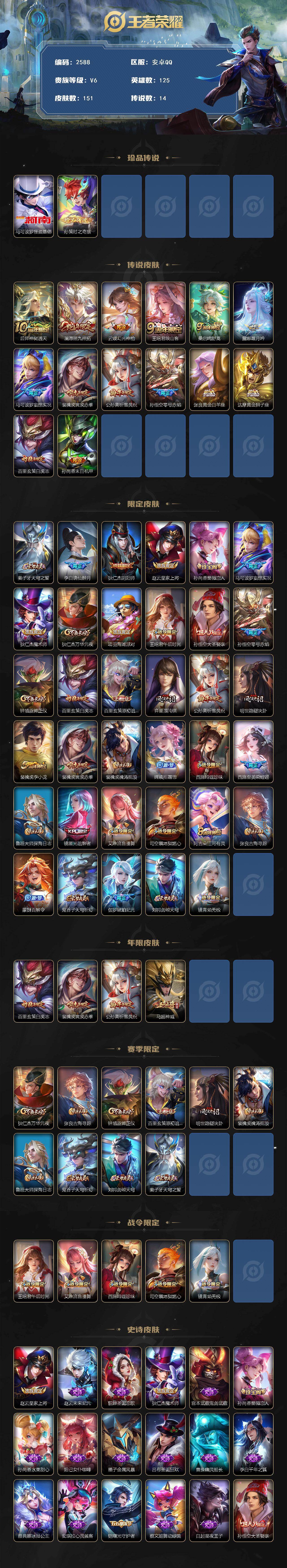 WZCMW436768王者荣耀账号详情图2