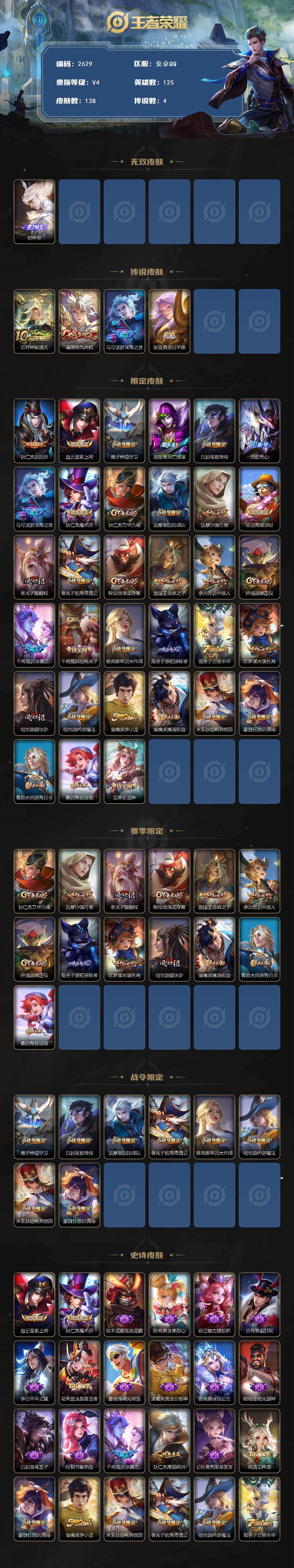 WZCMW439104王者荣耀账号详情图2 WZCMW439104王者荣耀账号详情图2