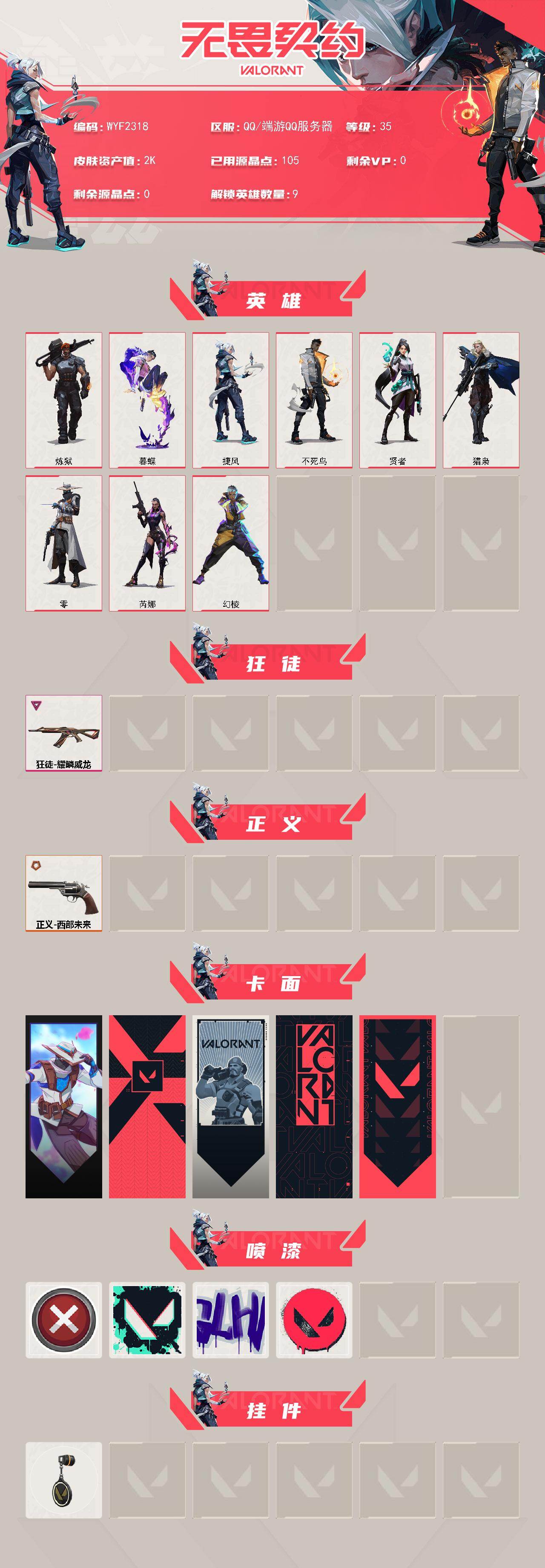 WWQQM42963无畏契约账号详情图3 WWQQM42963无畏契约账号详情图3